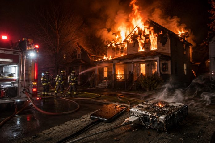 Lithium-Ion Batteries Left Charging Trigger Calgary House Fire, Fire Department Warns of Rapid Thermal Runaway