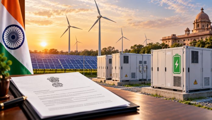 India Proposes Mandatory Battery Storage for New Government Renewable Projects From 2027